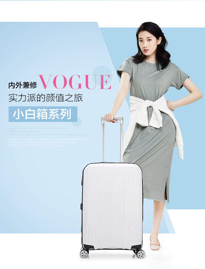 爱华仕 女款 飞机轮拉杆箱 19寸 图2