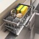 Japanese-Style Light Luxury Kitchen Storage Rack, Sink Cloth Drying Rack, Faucet Sink Dishwashing Detergent Steel Wool Ball Holder