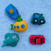 Foreign trade environmental protection vinyl toys water spraying bathing vehicles infants and young children playing in water pinch to call cognition and tease