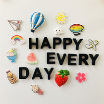 Half-Mei creative digital wedding date English capital letter refrigerator stickers childrens early education stickers custom magnetic stickers