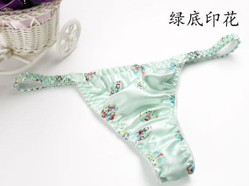 Chỉ cho bán hàng 100% lụa nữ cảm giác thong T quần không có dấu vết sexy đồ lót lụa tóm tắt thoáng khí