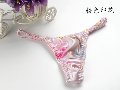 Chỉ cho bán hàng 100% lụa nữ cảm giác thong T quần không có dấu vết sexy đồ lót lụa tóm tắt thoáng khí