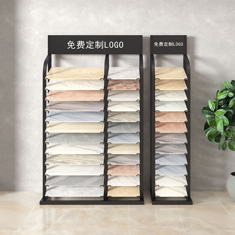 Tile Display Rack for Showcasing Stone, Marble, Eco-Wood Doors, Aluminum Ceiling Panels, Artistic Paint, and Multifunctional Sample Display Stands Tile Display Rack for Showcasing Stone, Marble, Eco-Wood Doors, Aluminum Ceiling Panels, Artistic Paint, and Multifunctional Sample Display Stands
