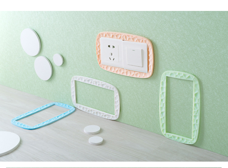 công tắc sáng đơn giản hiện đại silicone đèn ổ cắm tường gắn công tắc bìa cắt bìa dùng một lần tay áo bảo vệ quan điểm 3d - Bảo vệ bụi ao trum may giat
