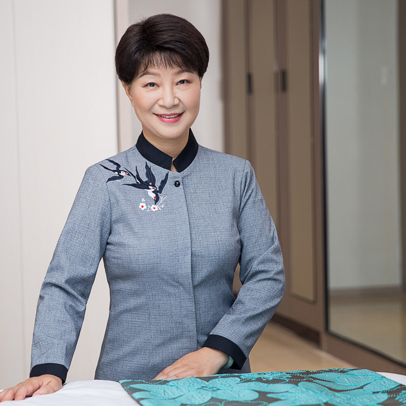 Cleanliness Long Sleeve Workwear Suit Women PA Guest House Cleanliness Clothing Property Hotel Room Attendant Short Sleeve Workwear