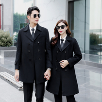 Professional clothing wool coat womens long thickened new autumn and winter Ni Zi work clothes overalls coat men
