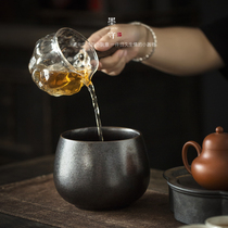 Mo Shou Kung Fu tea set blue pen wash ceramic size tea slag tank tea wash water Cup wash water tea tray tea bowl tea ceremony accessories