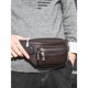 Bodi Kangaroo ຖົງແອວຫນັງແທ້ Cowhide ກິລາ Chest Bag Multifunctional Casual Mobile Phone Bag Small Bag Men's Crossbody Bag trendy