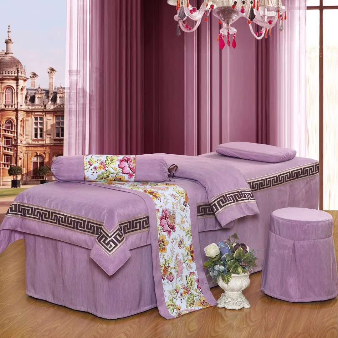 Ưu đãi đặc biệt dành cho người đẹp trải giường màu xanh xanh hồng vàng cà phê tím - Trang bị tấm khăn trải giường spa giá rẻ