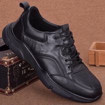 Mens sneakers leather youth trend of Britannica 2023 new casual leather shoes male foreign trade original single male shoes