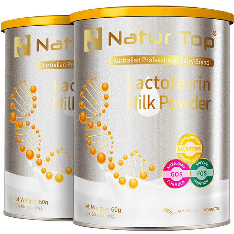 NaturTop诺崔特澳洲进口原装原罐乳铁蛋白调制乳粉儿童60袋*2罐