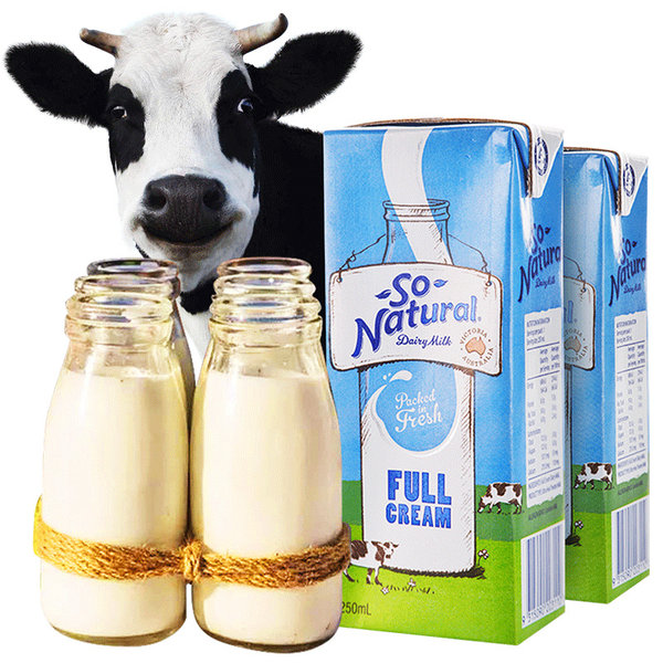 澳大利亚进口 SONATURAL 澳伯顿 全脂牛奶 250ml*24整箱  天猫优惠券折后￥58包邮（￥108-50）