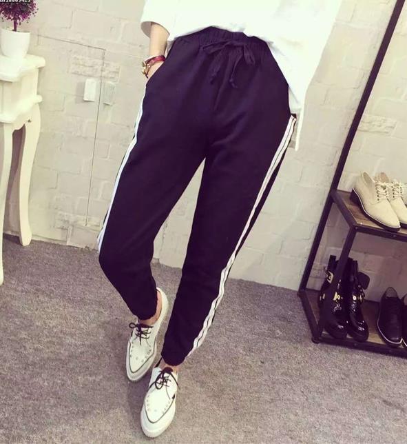 Kích thước lớn của phụ nữ quần mùa hè 200 pound chất béo mm hậu cung quần thể thao quần của phụ nữ quần lỏng phần mỏng cộng với phân bón để tăng quần âu quần ống rộng nữ