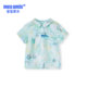 Mengmengmomi shirt boys summer trendy thin style personalized children's Korean short-sleeved tops new 2023 shirt