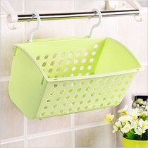 Basket small hanging blue storage basket kitchen rack adhesive hook hanging basket creative hanging basket storage with bathroom plastic