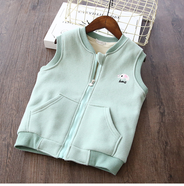 Quần áo trẻ em cộng với nhung mùa đông quần áo trẻ em mới vest cotton dày ấm áp bé trai và bé gái vest phiên bản Hàn Quốc quần áo trẻ em giá rẻ