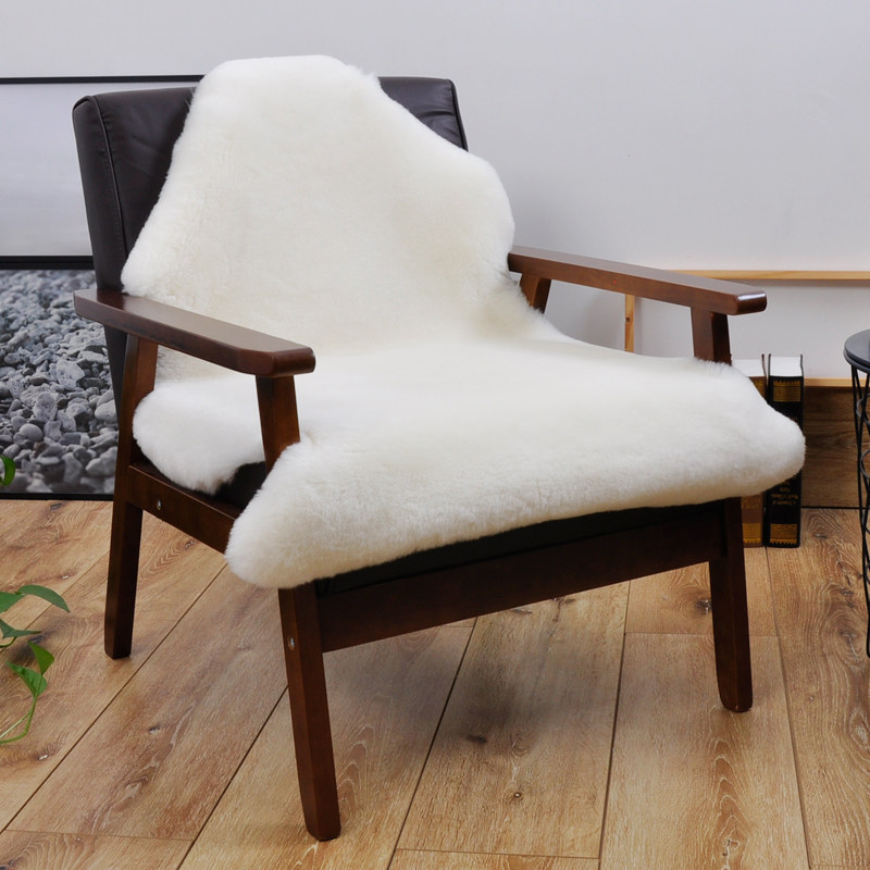 Jupark wool sofa cushion winter goat leather blanket short wool carpet floating window cushion sheep cut cashmere chair cushion A class of standard