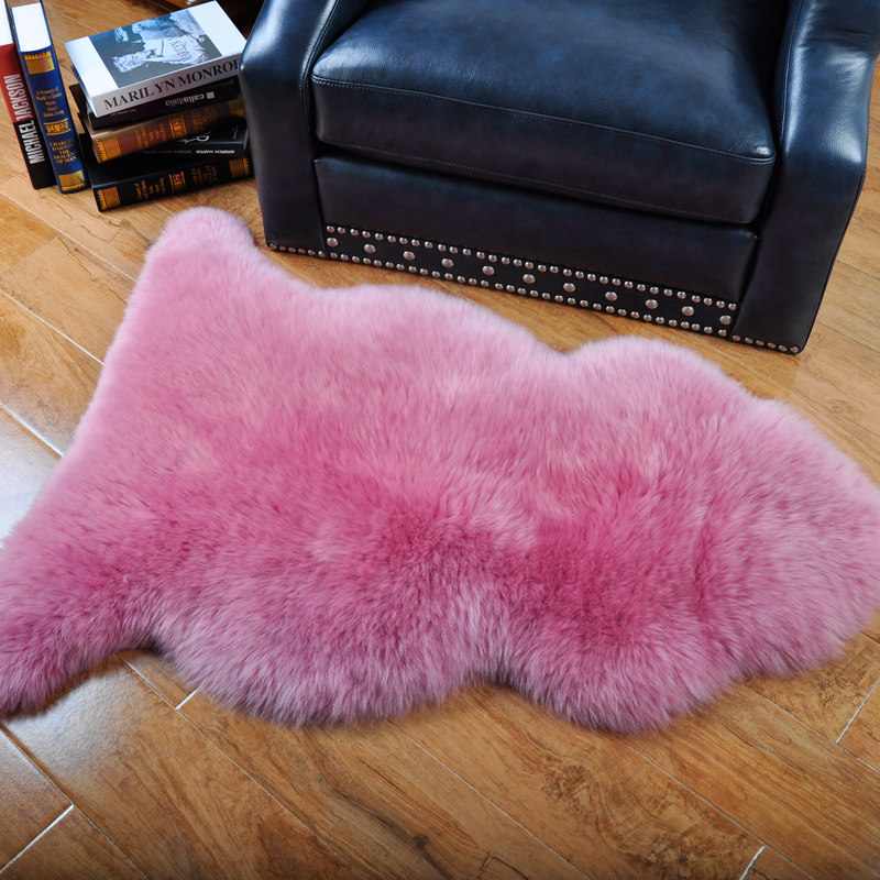 Jupark Wool Rug Eu Style Home Living Room Bedroom Bedside Pure Wool Carpet Whole Sheepskin Fur