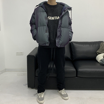 fg essentials fog fear of god double thread thickened laser colorful stand collar cotton coat tide