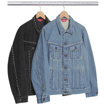 Punk style Taste choice Studded Denim Trucker Jacket Willow Nail Denim Jacket Jacket
