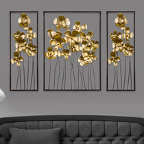 Creative Home Bum Scent Flowers Wall-mounted Modern Light Lavish Iron Art Metal Wall Accessories TV Sofa Background Wall Accessories
