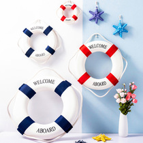 Craft Lifebuoy Decoration Mediterranean Style Lifebuoy Home Creative Wall foam Cotton Lifebuoy Hanging