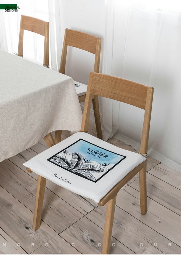 Bắc Âu đệm văn phòng mat ký túc xá bông đệm đệm phòng khách sofa châu Âu có thể tháo rời nhà hàng mat đệm ngồi ghế gỗ