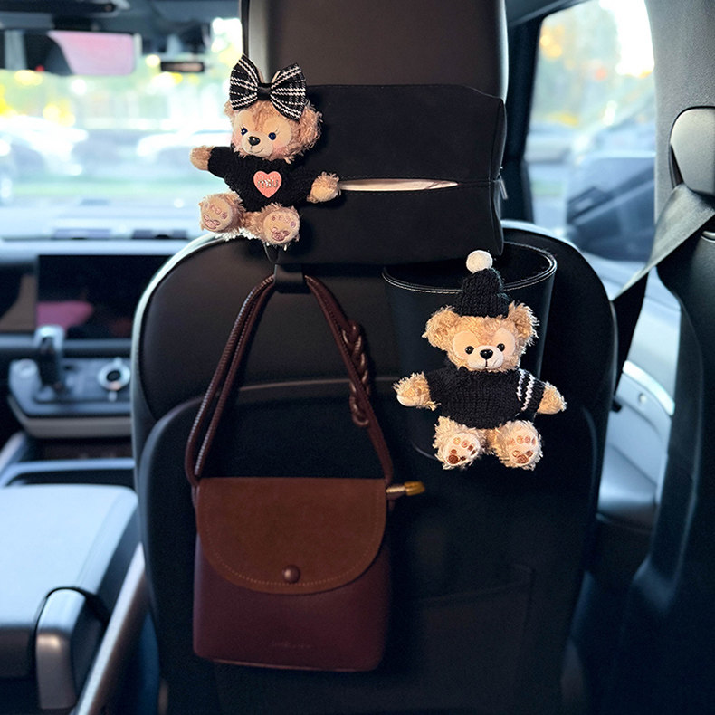 Shirley Mei Duffy car trash can tissue box two-in-one hanging car tissue box cute tissue bag