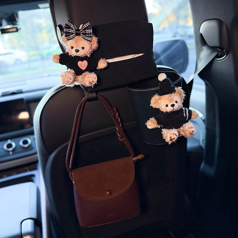 Shirley Mei Duffy car trash can tissue box two-in-one hanging car tissue box cute tissue bag