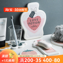 Sheri Cute Profiled Silicon Algae Mud Suction Pad Speed Dry Bathroom Anti Slip Ground Mat Wash Cup Mat Soap Mat Towel Cushion