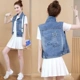 Phụ nữ denim đầu mùa xuân áo khoác ngắn phụ nữ quần áo mùa xuân và mùa thu 2021 hàng hóa châu Âu mới phong cách nước ngoài trong niche mùa xuân 20 - Áo khoác ngắn