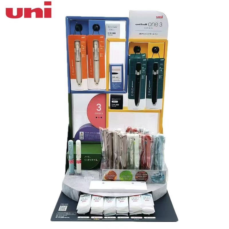 Japan's Uni Mitsubishi Uniball Mini Thick Core Rotating Refill 3-Color Multi-Functional Modular Gel Pen
