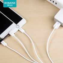 ROMOSS data cable for Apple Android Type-C mobile phone tablet universal three-in-one charging cable Car USB cable Official flagship store charging treasure charging cable can be customized