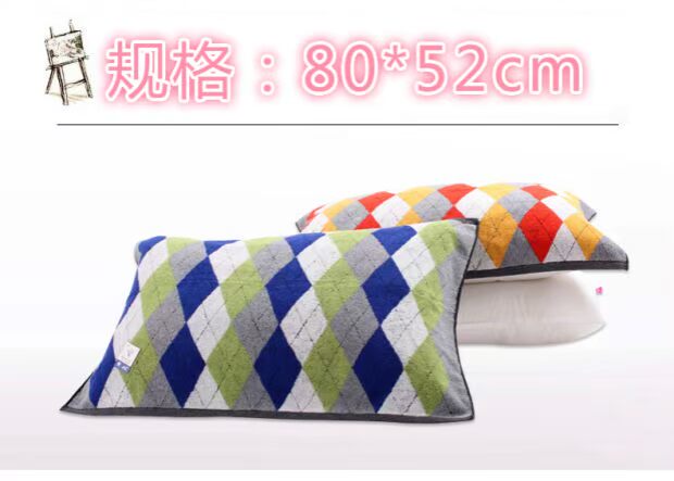 Gối cotton vàng để tăng độ dày cho đôi gối bông kẻ sọc tối và bẩn hai đôi 80X52 vỏ ga gối