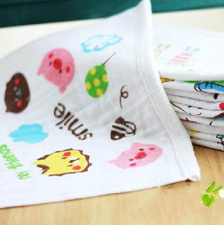 Housekeeping confinement training mother and child care practice cotton honeycomb small square towel 25*25cm small towel