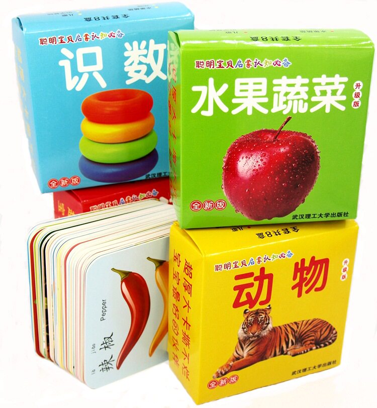 育婴员/保育员教具 婴幼儿童宝宝认知早教识字卡片动物人物水果