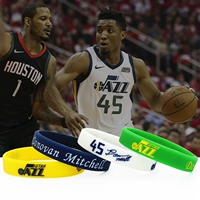 Donovan Mitchell sao vòng đeo tay silicone dạ quang huỳnh quang bóng rổ thể thao đào tạo dây đeo tay 	quần áo bóng rổ big size	