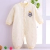 Quần áo sơ sinh cotton mùa thu và mùa đông cotton mỏng người đàn ông và phụ nữ Trẻ sơ sinh cộng với quần áo cotton ấm áp ngoài thủy triều body chip tre em Áo liền quần