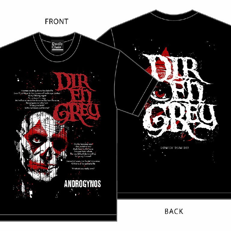 DIR EN GREY【T恤】2024 ANDROGYNOS PIERROT
