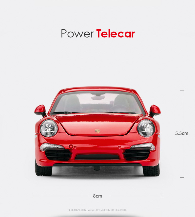 Starlight Porsche 911 Camela xe hợp kim mô hình tĩnh 1:24 gốc xe thể thao ủy quyền xe đồ chơi đồ chơi cho bé trai 1 tuổi