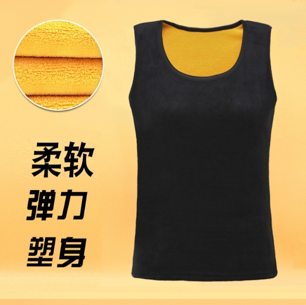 Phụ nữ trung niên mùa thu và mùa đông đồ lót vest vest Người mẹ trung niên mặc ấm cộng với áo thun nhung nhung hàng đầu đồ nữ