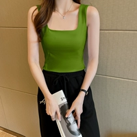 Зеленое короткое фруктовое масло, квадратный вырез