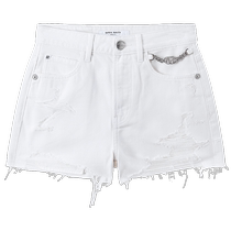 Miss Sixty2024 новые летние джинсовые шорты для женщин рваные шорты с белой цепочкой и высокой талией тонкие прямые