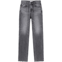 Miss Sixty 2024 new autumn jeans womens retro matte white straight trousers versatile commuting casual style