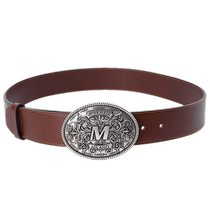 (Limited time new drop) Miss Sixty2024 spring and summer new belt womens round buckle niche high-end simple texture