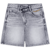 Miss Sixty 2024 Été Nouveau Jean Shorts Femme Rétro Petits Skies Skip Layer Haute Taille Straight Five-Scale Pants