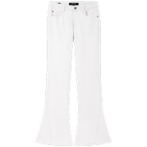Miss Sixty2024 spring and summer new style mulberry silk jeans womens low-waisted slimming pants white