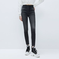 Зимние джинсы, штаны, высокая талия, в обтяжку