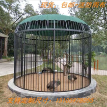 Iron super large peacock birdcage square wedding decoration props birdcage decoration outdoor large large birdcage