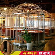 European-style iron large metal birdcage ornaments floor-to-ceiling restaurant decoration bird cage large hot pot restaurant cage